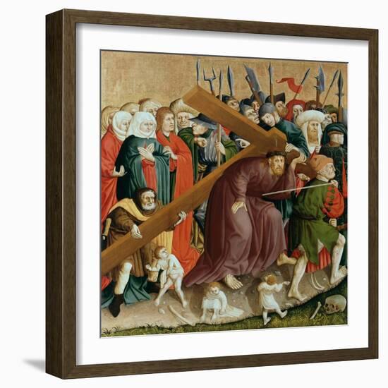 Christ Carrying the Cross. the Wings of the Wurzach Altar, 1437-Hans Multscher-Framed Giclee Print