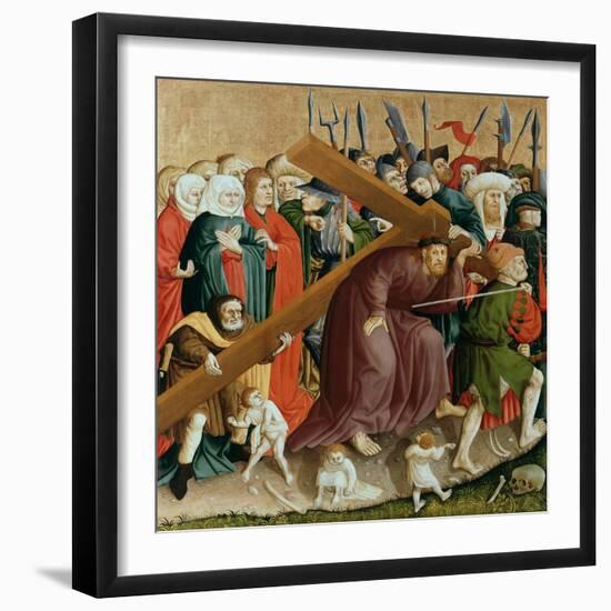 Christ Carrying the Cross. the Wings of the Wurzach Altar, 1437-Hans Multscher-Framed Giclee Print
