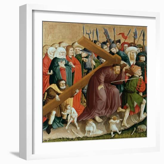 Christ Carrying the Cross. the Wings of the Wurzach Altar, 1437-Hans Multscher-Framed Giclee Print