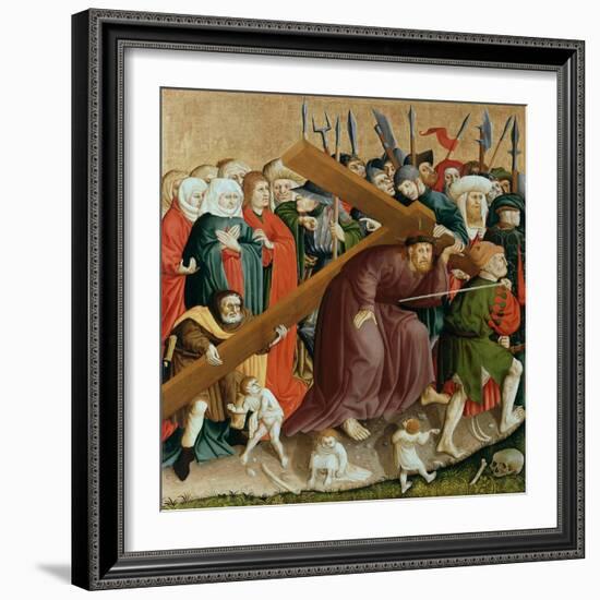 Christ Carrying the Cross. the Wings of the Wurzach Altar, 1437-Hans Multscher-Framed Giclee Print