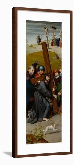 Christ Carrying the Cross, with the Crucifixion, c.1510-Gerard David-Framed Giclee Print
