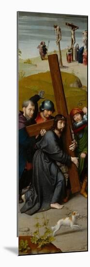 Christ Carrying the Cross, with the Crucifixion, c.1510-Gerard David-Mounted Giclee Print