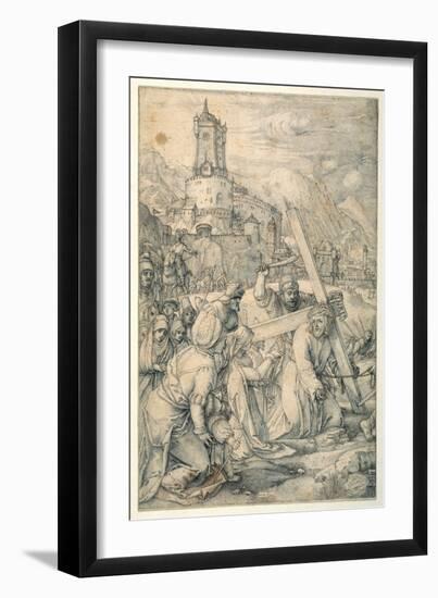 Christ Carrying the Cross-Hendrik Goltzius-Framed Giclee Print