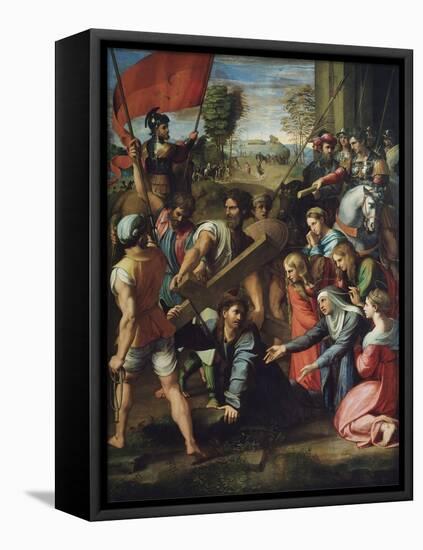 Christ Carrying the Cross-Raphael-Framed Premier Image Canvas