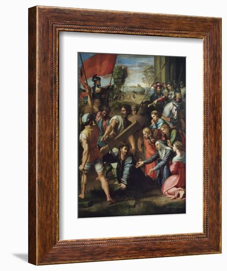 Christ Carrying the Cross-Raphael-Framed Giclee Print