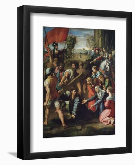 Christ Carrying the Cross-Raphael-Framed Giclee Print