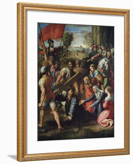 Christ Carrying the Cross-Raphael-Framed Giclee Print