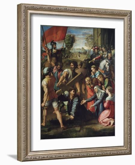 Christ Carrying the Cross-Raphael-Framed Giclee Print