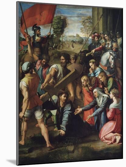 Christ Carrying the Cross-Raphael-Mounted Giclee Print