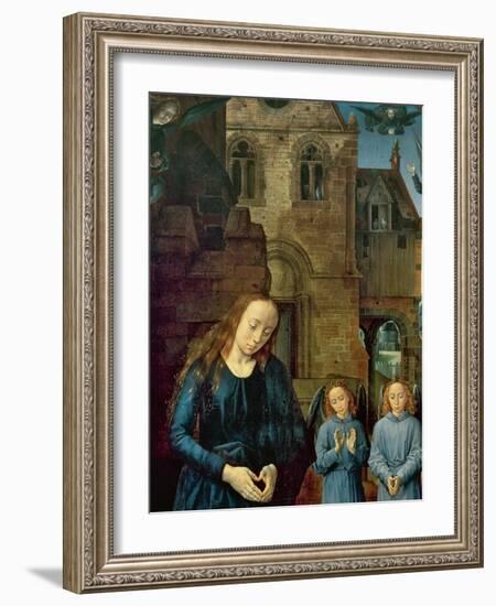 Christ Child Adored by Angels, Central Panel of the Portinari Altarpiece, C.1479-Hugo van der Goes-Framed Giclee Print