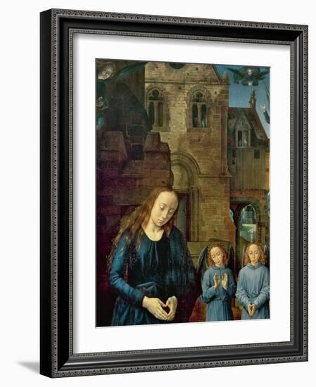 Christ Child Adored by Angels, Central Panel of the Portinari Altarpiece, C.1479-Hugo van der Goes-Framed Giclee Print