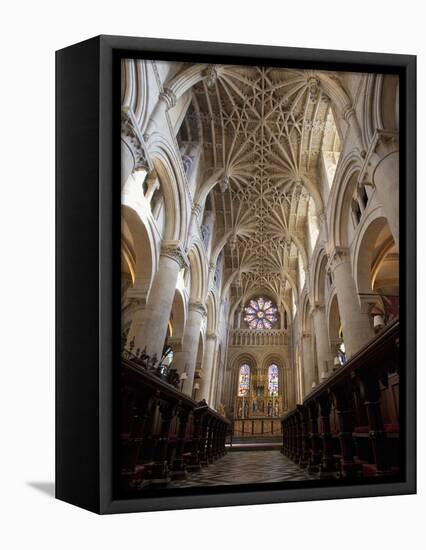 Christ Church Cathedral Interior, Oxford University, Oxford, England-Peter Barritt-Framed Premier Image Canvas