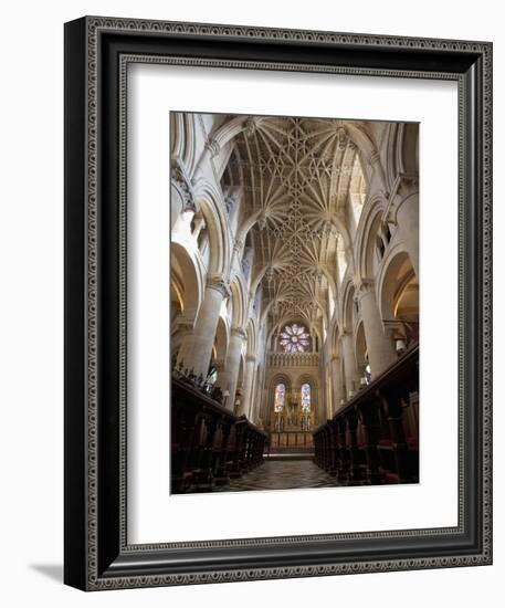 Christ Church Cathedral Interior, Oxford University, Oxford, England-Peter Barritt-Framed Photographic Print