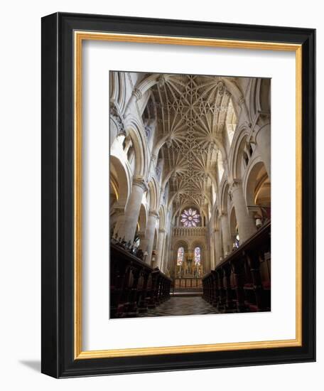 Christ Church Cathedral Interior, Oxford University, Oxford, England-Peter Barritt-Framed Photographic Print