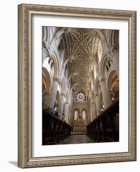 Christ Church Cathedral Interior, Oxford University, Oxford, England-Peter Barritt-Framed Photographic Print