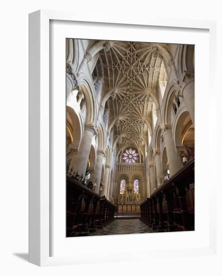 Christ Church Cathedral Interior, Oxford University, Oxford, England-Peter Barritt-Framed Photographic Print