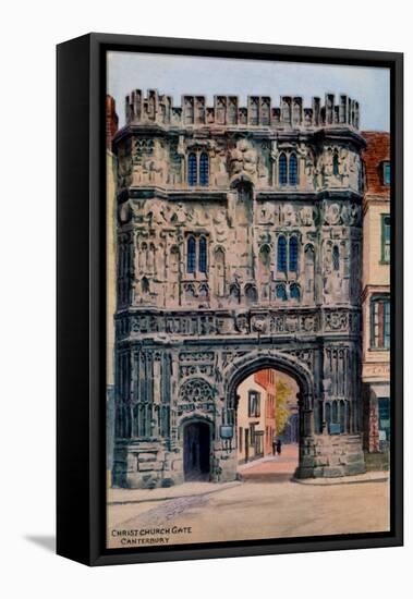 Christ Church Gate, Canterbury-Alfred Robert Quinton-Framed Premier Image Canvas