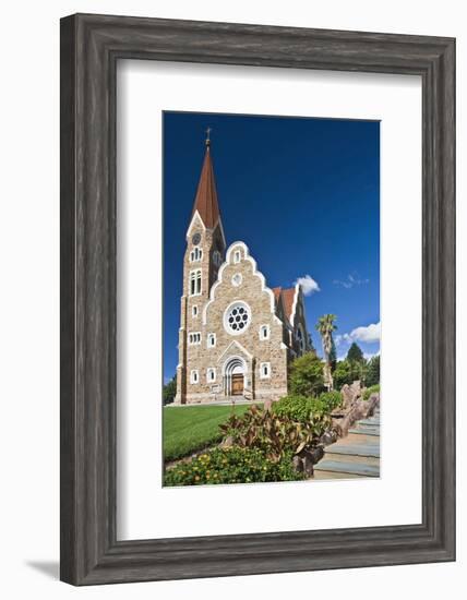 Christ church in Windhoek, Namibia-null-Framed Art Print