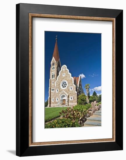 Christ church in Windhoek, Namibia-null-Framed Art Print