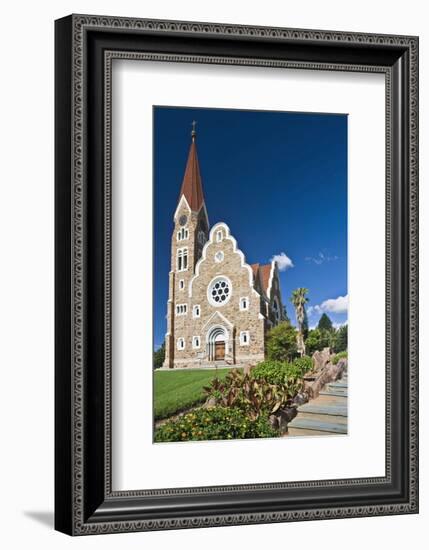 Christ church in Windhoek, Namibia-null-Framed Art Print