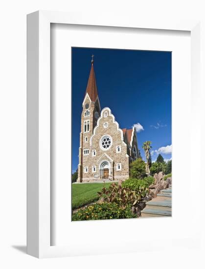 Christ church in Windhoek, Namibia-null-Framed Art Print