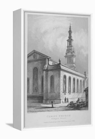 Christ Church, Newgate Street, City of London, 1838-John Le Keux-Framed Premier Image Canvas