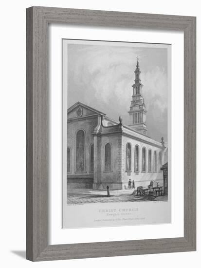 Christ Church, Newgate Street, City of London, 1838-John Le Keux-Framed Giclee Print