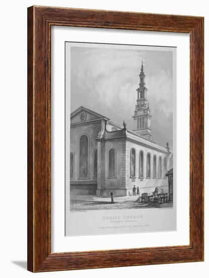 Christ Church, Newgate Street, City of London, 1838-John Le Keux-Framed Giclee Print