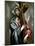 Christ Clasping the Cross, Ca. 1602-El Greco-Mounted Giclee Print