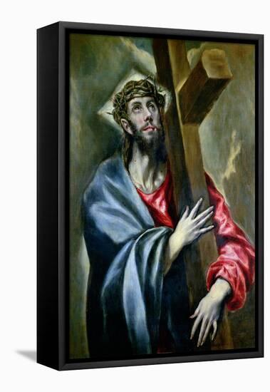 Christ Clasping the Cross-El Greco-Framed Premier Image Canvas