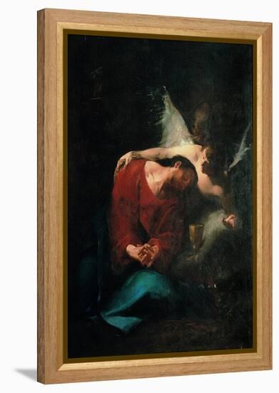 Christ Comforted by an Angel-null-Framed Premier Image Canvas