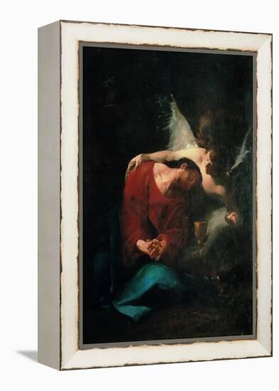 Christ Comforted by an Angel-null-Framed Premier Image Canvas