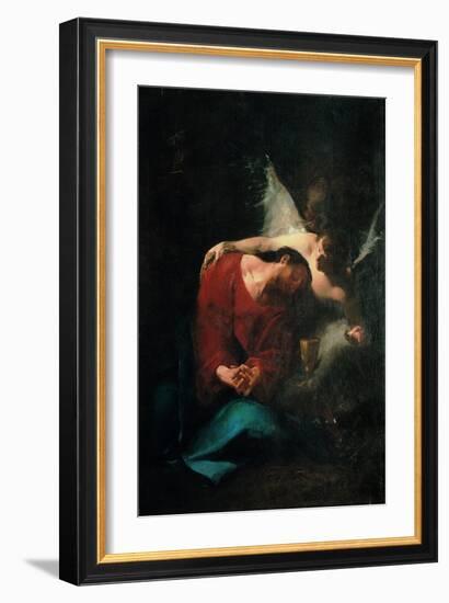 Christ Comforted by an Angel-null-Framed Giclee Print