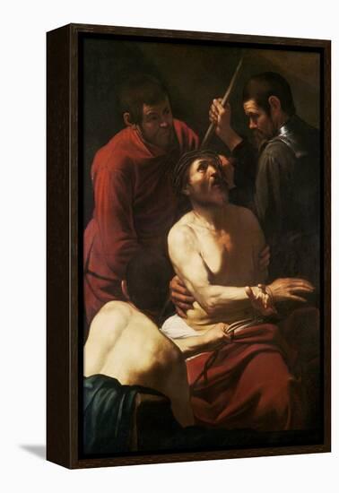 Christ Crowned by Thorns, c.1602-Caravaggio-Framed Premier Image Canvas