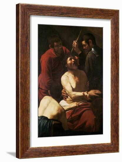 Christ Crowned by Thorns, c.1602-Caravaggio-Framed Giclee Print
