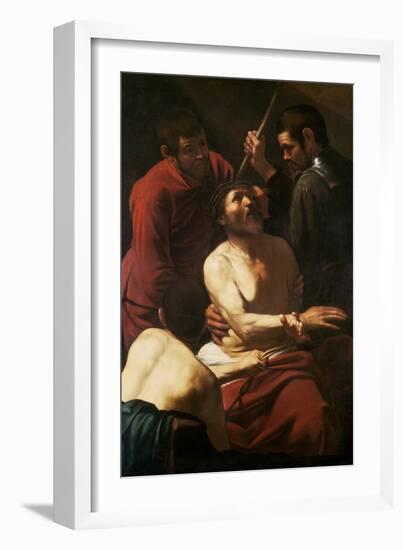 Christ Crowned by Thorns, c.1602-Caravaggio-Framed Giclee Print