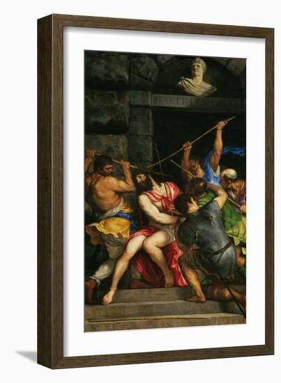 Christ Crowned with the Crown of Thorns-Titian (Tiziano Vecelli)-Framed Giclee Print