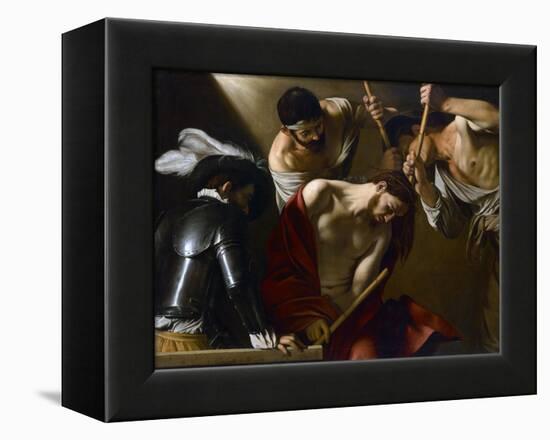 Christ Crowned with Thorns, 1603-1604-Caravaggio-Framed Premier Image Canvas