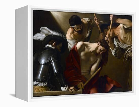 Christ Crowned with Thorns, 1603-1604-Caravaggio-Framed Premier Image Canvas
