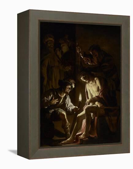 Christ Crowned with Thorns, c.1620-Gerrit van Honthorst-Framed Premier Image Canvas