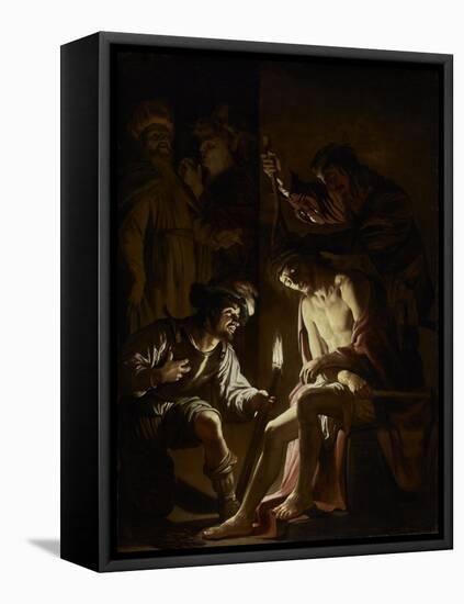 Christ Crowned with Thorns, c.1620-Gerrit van Honthorst-Framed Premier Image Canvas