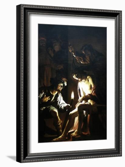 Christ Crowned with Thorns-Gerrit van Honthorst-Framed Art Print