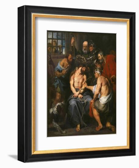 Christ Crowned with Thorns-Sir Anthony Van Dyck-Framed Giclee Print