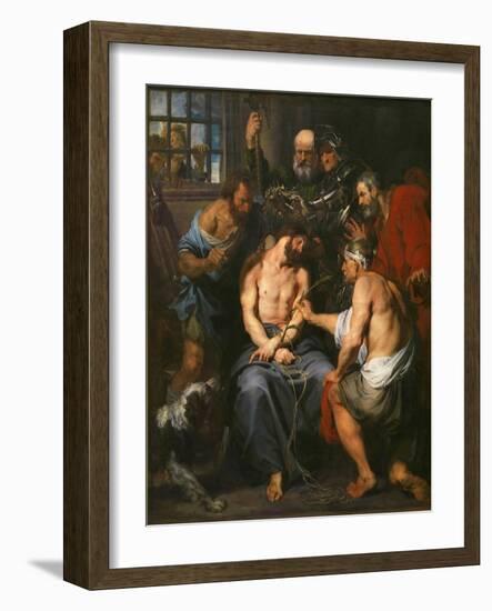 Christ Crowned with Thorns-Sir Anthony Van Dyck-Framed Giclee Print