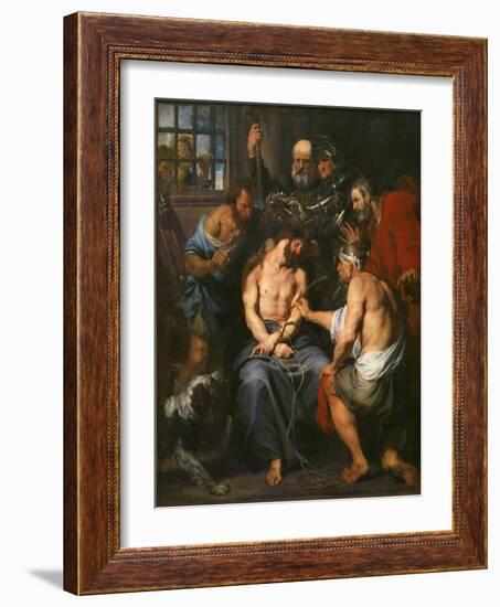 Christ Crowned with Thorns-Sir Anthony Van Dyck-Framed Giclee Print