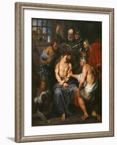 Christ Crowned with Thorns-Sir Anthony Van Dyck-Framed Giclee Print