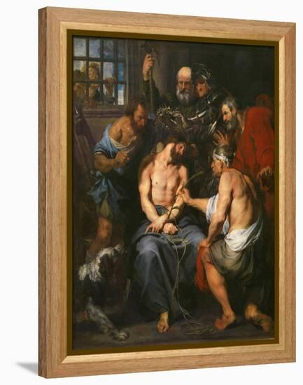 Christ Crowned with Thorns-Sir Anthony Van Dyck-Framed Premier Image Canvas