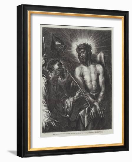 Christ Crowned with Thorns-Sir Anthony Van Dyck-Framed Giclee Print