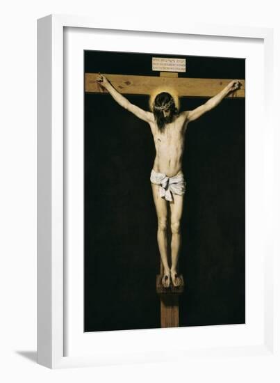 Christ Crucified-Diego Velazquez-Framed Art Print