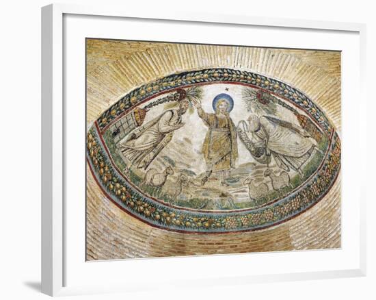 Christ Delivering Divine Word to Saints Peter and Paul-null-Framed Giclee Print